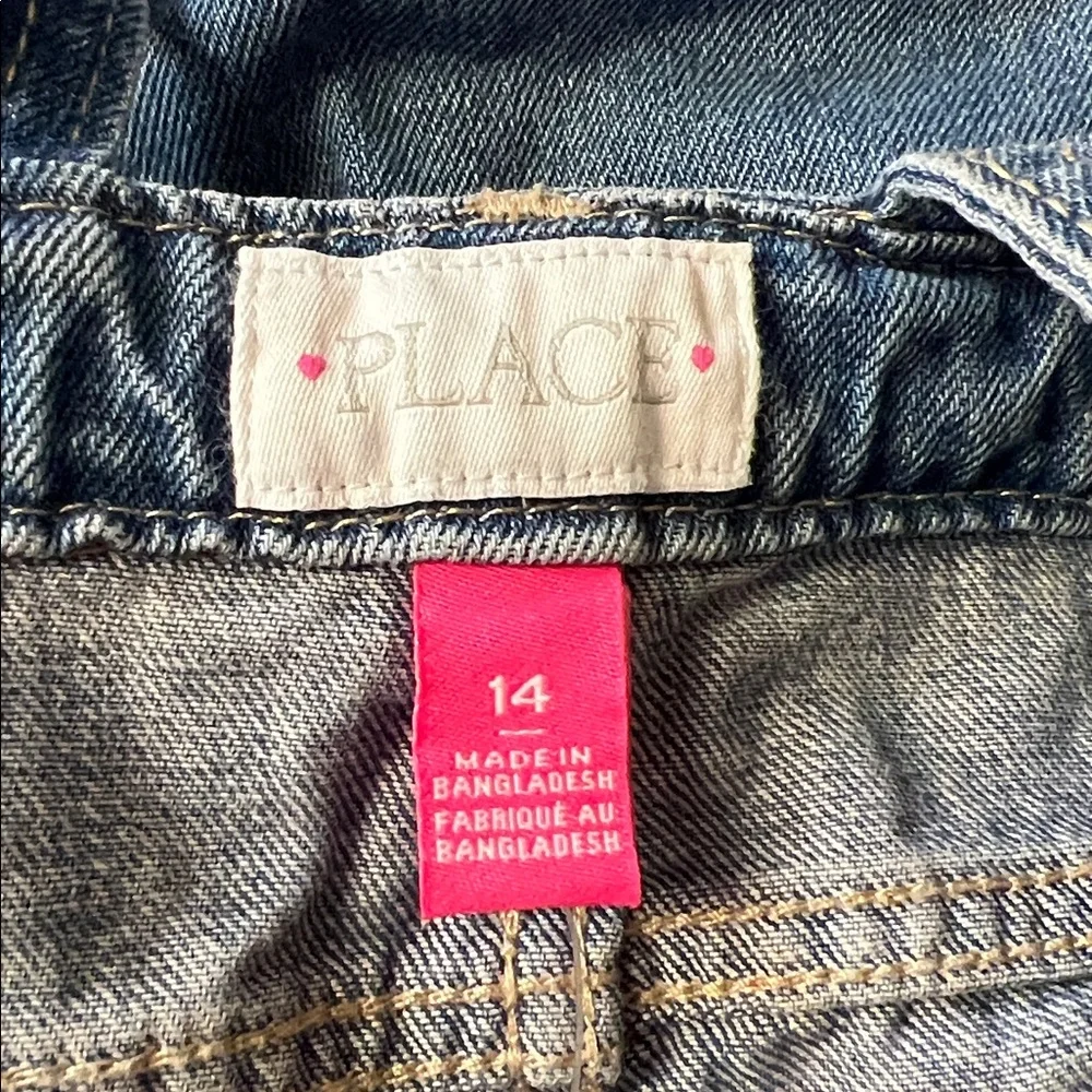 NWT The Children’s‎ Place Blue Denim Overalls- 14